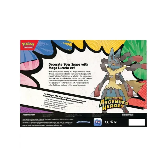 Pokemon TCG ME2.5 Ascended Heroes Premium Poster Collection (Mega Lucario) TCG Shops