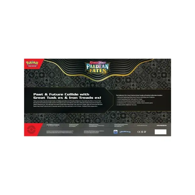Pokemon TCG SV4.5 Paldean Fates Great Tusk ex & Iron Treads ex Premium Collection Box TCG Shops